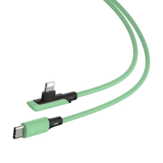 Кабель Baseus Colorful Elbow USB-C to Lightning 1.2m Green (CATLDC-A06)