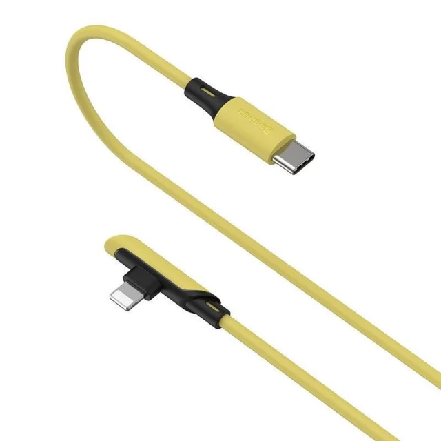 Кабель Baseus Colorful Elbow USB-C to Lightning 1.2m Yellow (CATLDC-A0Y)