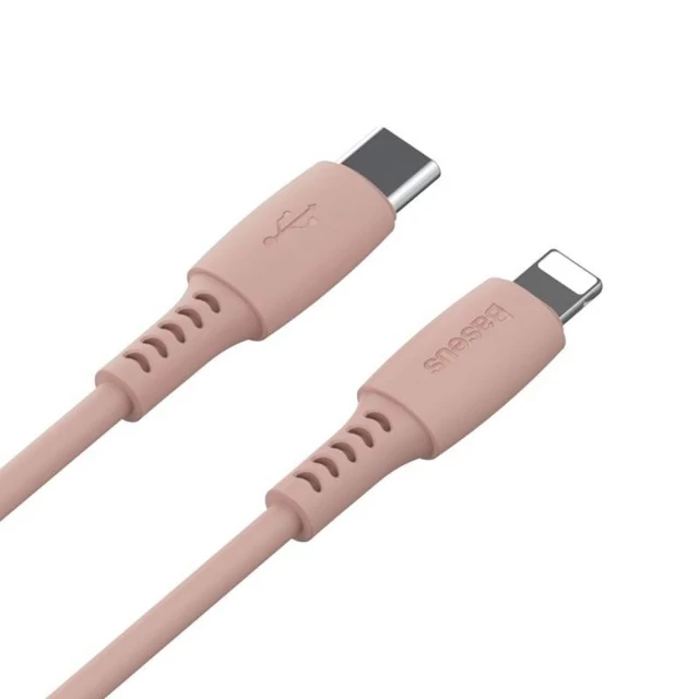 Кабель Baseus Colorful USB-C to Lightning 1.2m Pink (CATLDC-04)