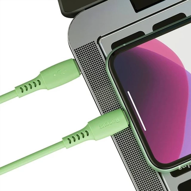 Кабель Baseus Colorful USB-C to Lightning 1.2m Green (CATLDC-06)