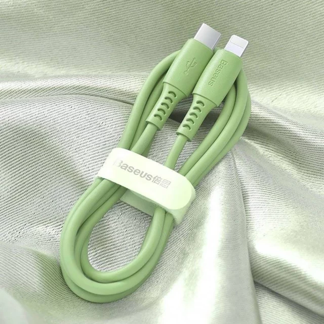 Кабель Baseus Colorful USB-C to Lightning 1.2m Green (CATLDC-06)