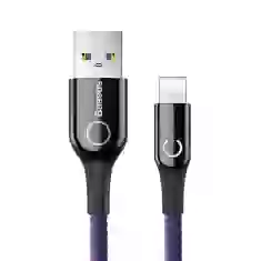 Кабель Baseus C-Shaped Light Intelligent Power-Off USB-A to Lightning 1m Purple (CALCD-05)