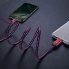 Кабель Baseus Glowing Data USB-A to Lightning 1m Red (CALLG-09)