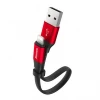 Кабель Baseus Nimble USB-A to Lightning 0.23m Black/Red (CALMBJ-B91)