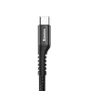 Кабель Baseus Fish Eye Spring Data USB-A to USB-C 1m Black (CATSR-01)