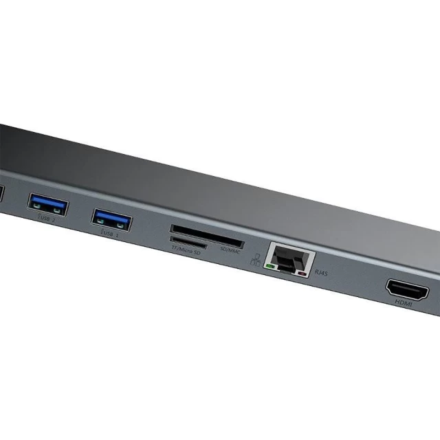 USB-хаб Baseus Enjoyment Series Notebook USB-C - HDMI/USB-A/VGA/USB-C/Ethernet/3.5 mm Jack (CATSX-G0G)