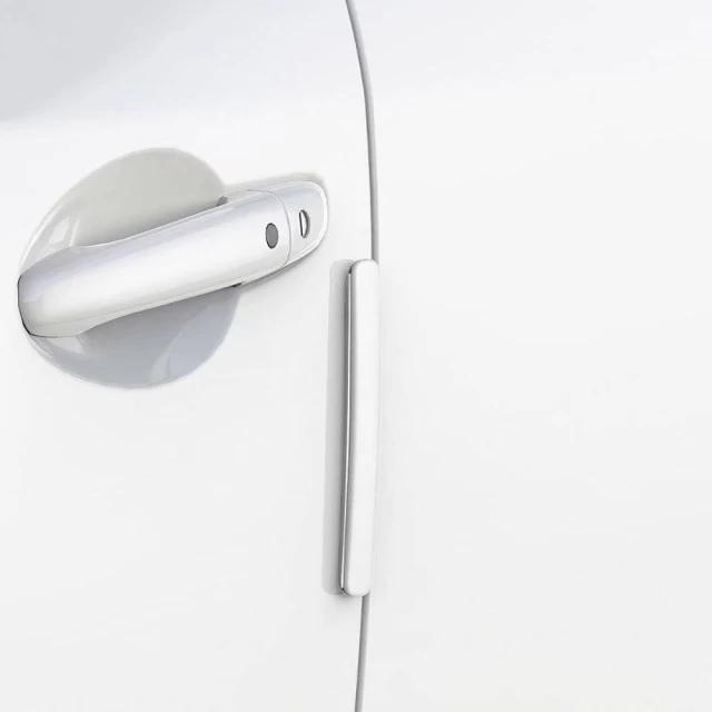 Захисна накладка на автомобільні двері Baseus Streamlined Car Door Bumper Strip White  (4Pack) (CRFZT-02)