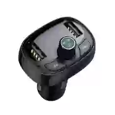 Автомобильное зарядное устройство Baseus Bluetooth FM Launcher Dual-USB-A Black (CCALL-TM01)