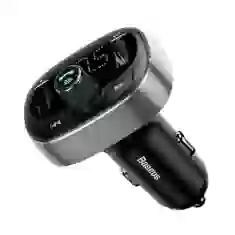 Автомобильное зарядное устройство Baseus Bluetooth FM Launcher Dual-USB-A Silver (CCALL-TM0A)
