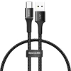 Кабель Baseus Halo Data Lightning USB-A to USB-C 0.25m Black (CATGH-D01)