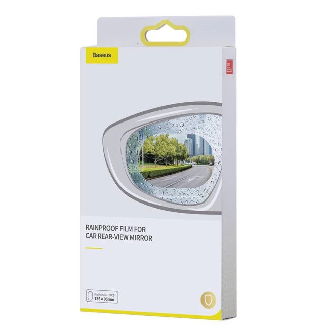 Водовідштовхувальна плівка Baseus for Car Rear-View Mirror Oval 135х95mm 0.15mm (SGFY-C02)