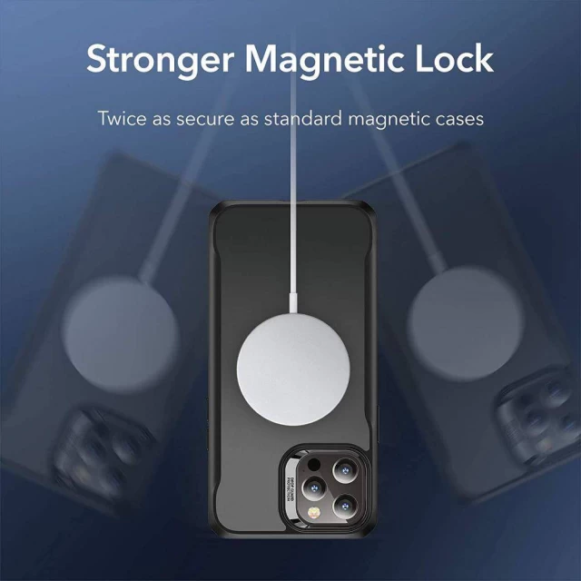 Чехол ESR для iPhone 12 | 12 Pro Classic Hybrid Halolock Jelly Black with MagSafe (4894240144824)