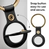 Брелок с кольцом Spigen для AirTag CYRILL Basic Leather Black (AMP01836)