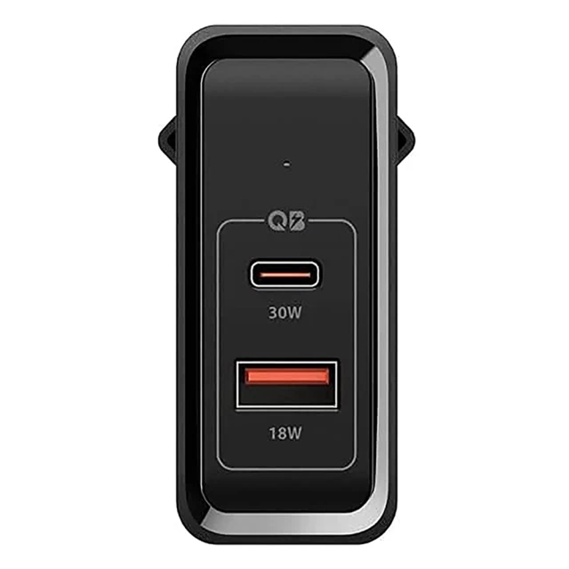 Мережевий зарядний пристрій Spigen PowerArc F211 48W USB-C | USB-A with USB-C to USB-A Cable Black (000AD24973)