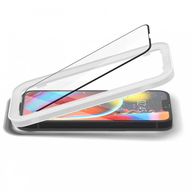 Захисне скло Spigen для iPhone 13 mini Glas.tR AlignMaster Black (2 Pack) (AGL03398)