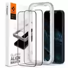 Захисне скло Spigen для iPhone 13 mini Glas.tR AlignMaster Black (2 Pack) (AGL03398)