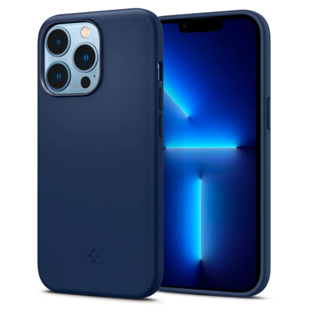 Чехол Spigen для iPhone 13 Pro Silicone Fit Navy Blue (ACS03285)