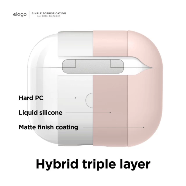 Чохол Elago Liquid Hybrid Case для Airpods 3 Lovely Pink (EAP3RH-LPK)