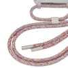 Чохол Upex Crossbody Protection Case для iPhone 13 Pro Crystal with Twine Mulberry and Fausset Silver (UP83640)