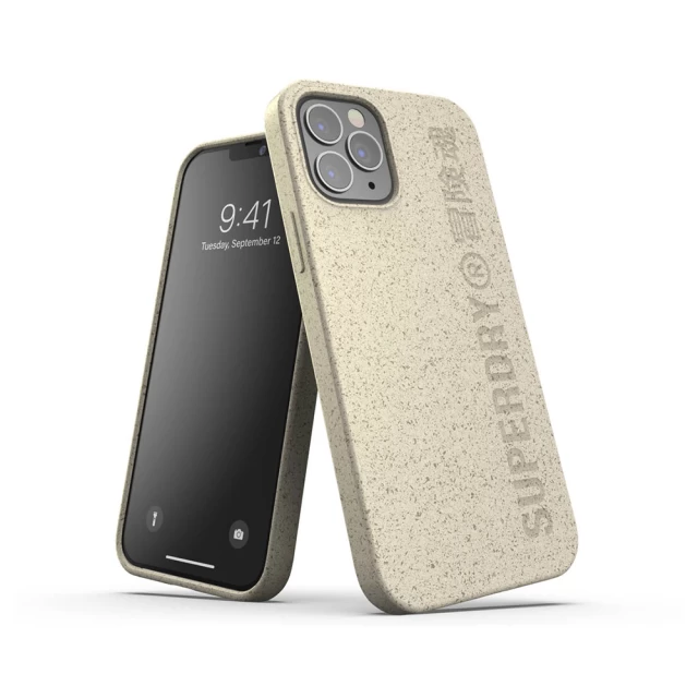 Чехол SuperDry Snap Compostable Case для iPhone 12 | 12 Pro Sand (8718846086288)