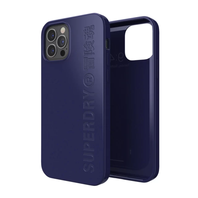 Чехол SuperDry Snap Compostable Case для iPhone 12 | 12 Pro Navy (8718846086318)