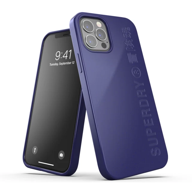 Чехол SuperDry Snap Compostable Case для iPhone 12 | 12 Pro Navy (8718846086318)