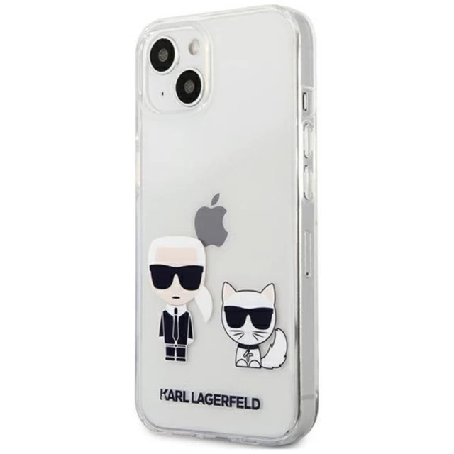 Чохол Karl Lagerfeld Karl & Choupette для iPhone 13 Transparent (KLHCP13MCKTR)