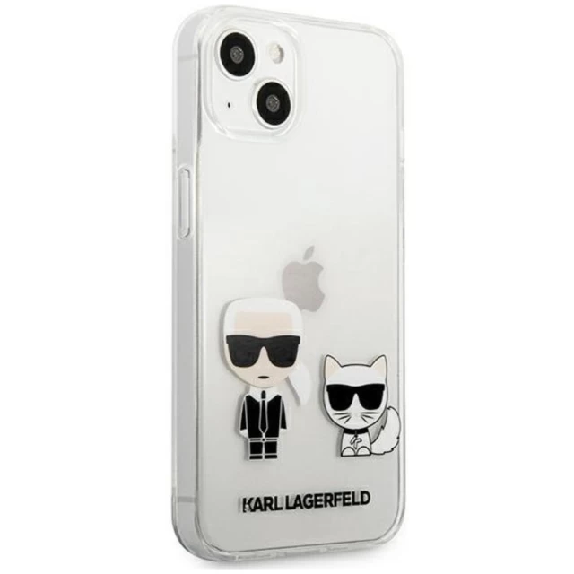 Чехол Karl Lagerfeld Karl & Choupette для iPhone 13 Transparent (KLHCP13MCKTR)