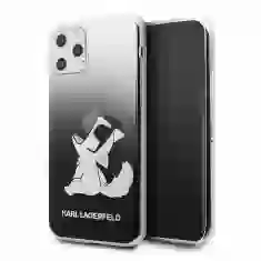 Чехол Karl Lagerfeld Liquid Glitter Choupette Fun для iPhone 11 Pro Black (KLHCN58CFNRCBK)