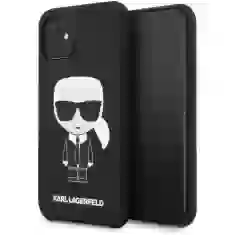Чохол Karl Lagerfeld Silicone Iconic для iPhone 11 Black (KLHCN61SLFKBK)