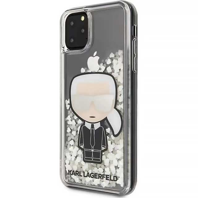 Чехол Karl Lagerfeld Iconic Glitter для iPhone 11 Pro Max Clear (KLHCN65GLGIRKL)