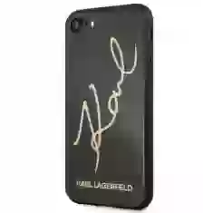 Чохол Karl Lagerfeld Signature Glitter для iPhone 7/8 SE 2020 Black (KLHCI8DLKSBK)