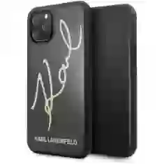 Чохол Karl Lagerfeld Signature Glitter для iPhone 11 Pro Black (KLHCN58DLKSBK)