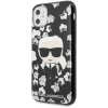 Чехол Karl Lagerfeld Flower Iconik Karl для iPhone 11 Black (KLHCN61FLFBBK)