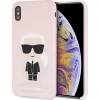 Чехол Karl Lagerfeld Silicone Iconic для iPhone XS Max Pink (KLHCI65SLFKPI)