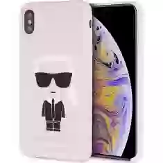 Чохол Karl Lagerfeld Silicone Iconic для iPhone XS Max Pink (KLHCI65SLFKPI)