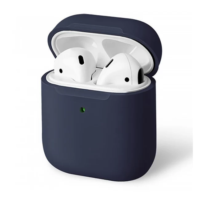 Чохол для навушників Uniq Silicone Case New для Apple AirPods Midnight Blue (8886463669266)