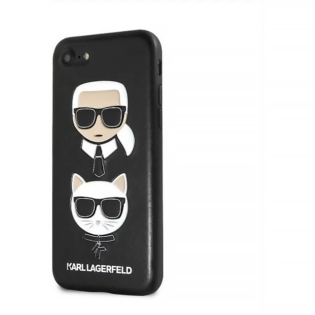 Чехол Karl Lagerfeld Karl & Choupette для iPhone 7/8 SE 2020 Black (KLHCI8KICKC)