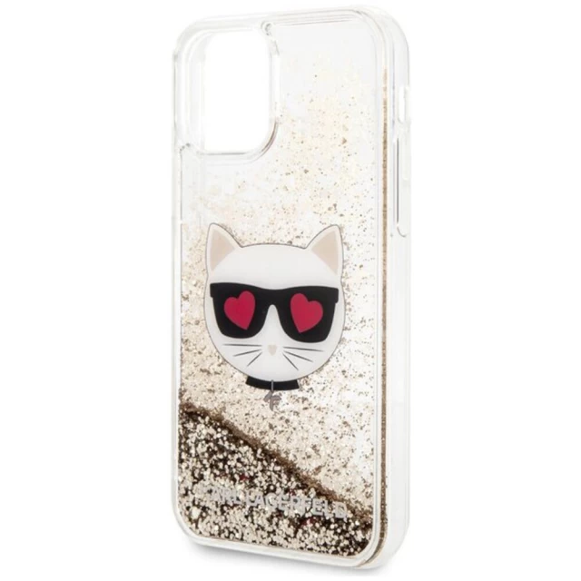 Чехол Karl Lagerfeld Glitter Choupette для iPhone 11 Gold (KLHCN61LCGLGO)