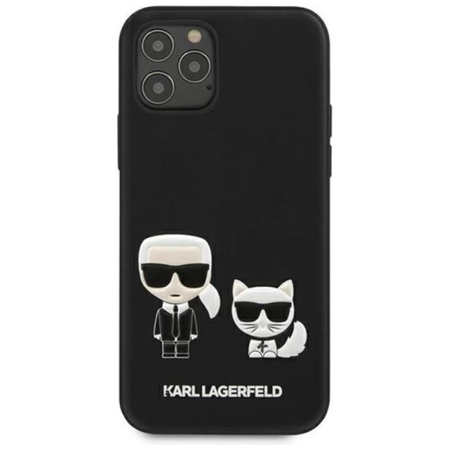 Чохол Karl Lagerfeld Karl & Choupette для iPhone 12 | 12 Pro Black (KLHCP12MPCUSKCBK)