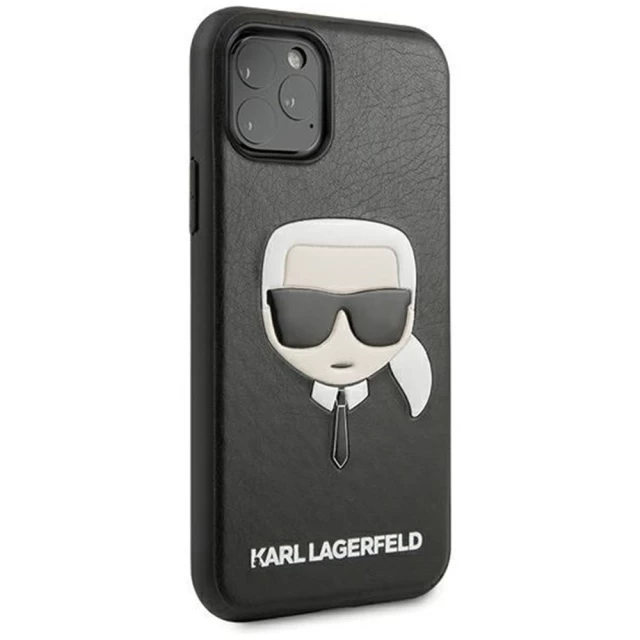 Чехол Karl Lagerfeld Iconik Karl для iPhone 11 Pro Max Black (KLHCN65KHBK)