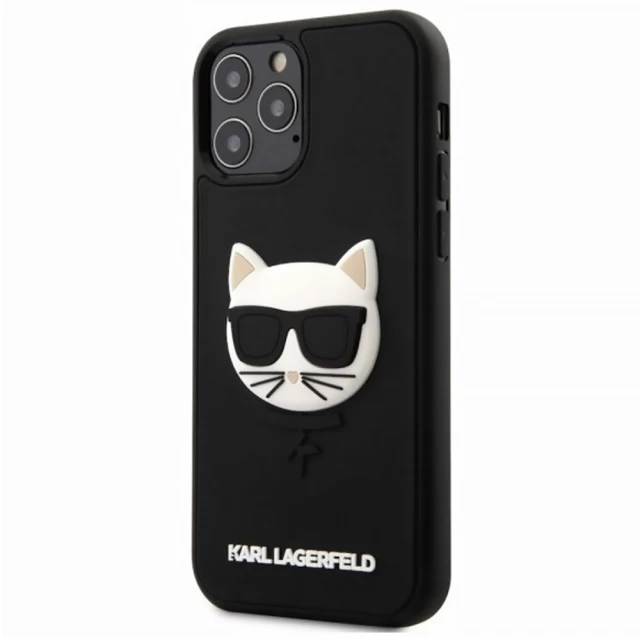 Чехол Karl Lagerfeld 3D Choupette для iPhone 12 Pro Max Black (KLHCP12LCH3DBK)