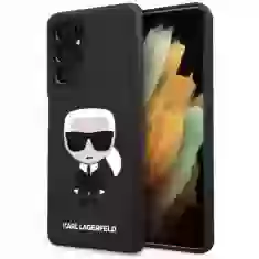 Чехол Karl Lagerfeld Silicone Iconic для Samsung Galaxy S21 Ultra G998 Black (KLHCS21LSLFKBK)