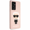 Чохол Karl Lagerfeld Silicone Iconic для Samsung Galaxy S21 Ultra G998 Light Pink (KLHCS21LSLFKPI)