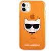 Чохол Karl Lagerfeld Glitter Choupette Fluo для iPhone 11 Orange (KLHCN61CHTRO)