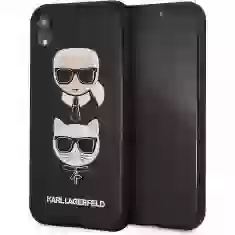 Чохол Karl Lagerfeld Karl & Choupette для iPhone XR Black (KLHCI61KICKC)