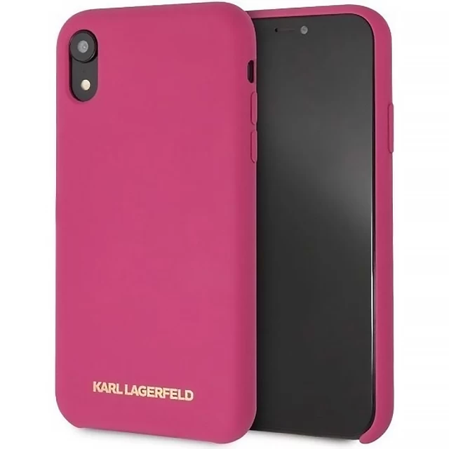 Чехол Karl Lagerfeld Silicone для iPhone XR Fuchsia (KLHCI61SLROG)