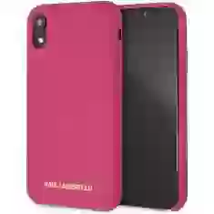 Чохол Karl Lagerfeld Silicone для iPhone XR Fuchsia (KLHCI61SLROG)