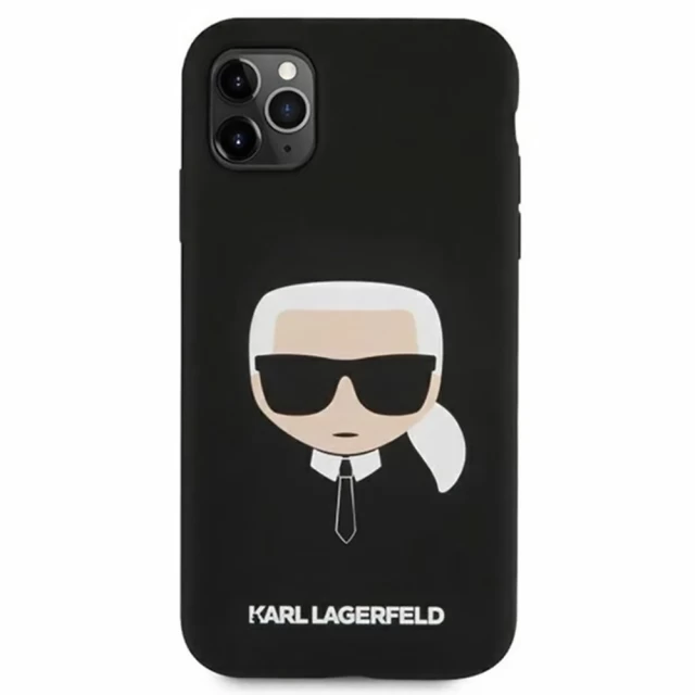 Чохол Karl Lagerfeld Karl's Head для iPhone 11 Pro Max Black (KLHCN65SLKHBK)