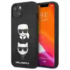 Чехол Karl Lagerfeld Saffiano Iconik для iPhone 13 Black (KLHCP13MSAKICKCBK)